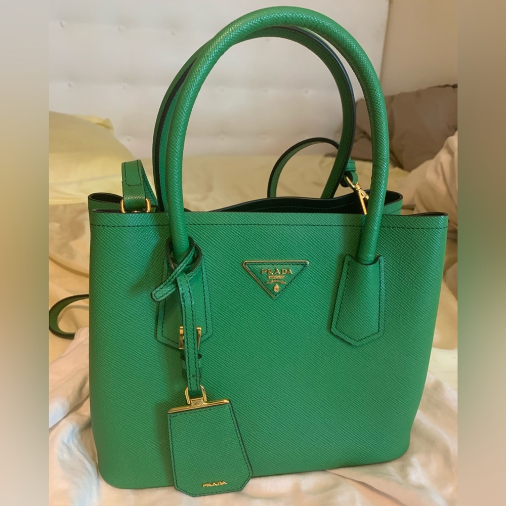 Prada Double small Saffiano leather bag